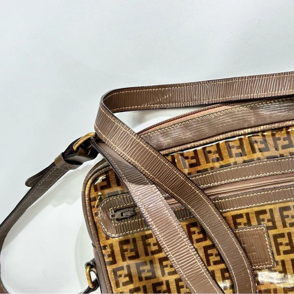 FENDI Unisex Vintage Zucca Crossbody Bag - Picture 6 of 14